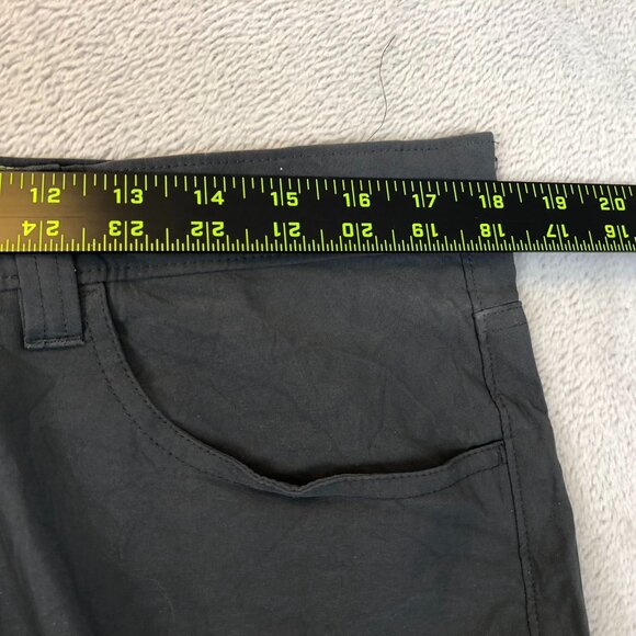 Eddie Bauer Mens Pants Size 36x32 Straight Flat Front Casual Travel Black - Picture 4 of 9